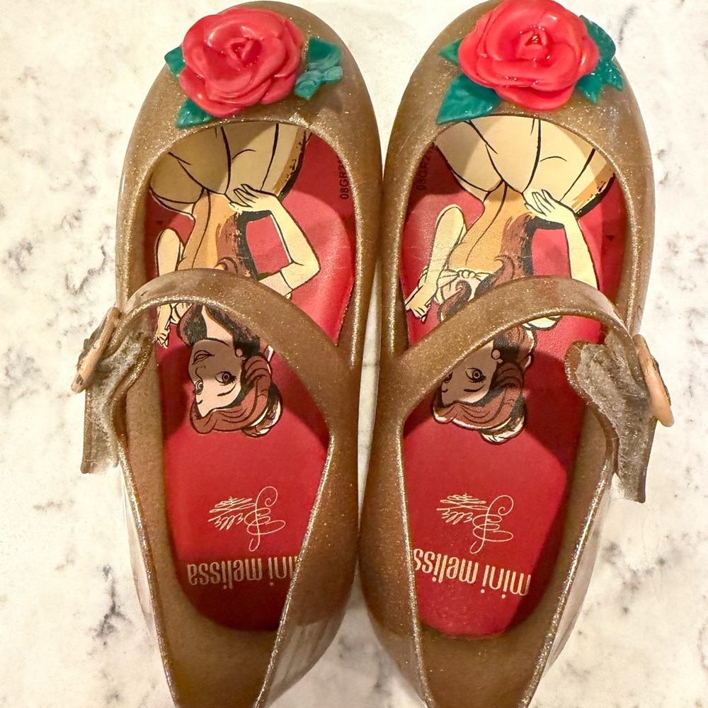 Mini Melissa Disney Princess Belle Shoes